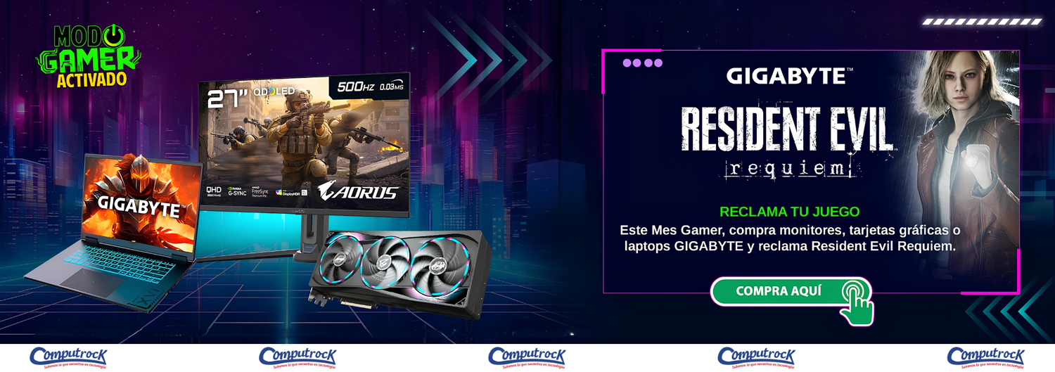 Modo Gamer activado: compra monitores, tarjetas gráficas o laptops GIGABYTE y reclama Resident Evil Requiem. Compra aquí.